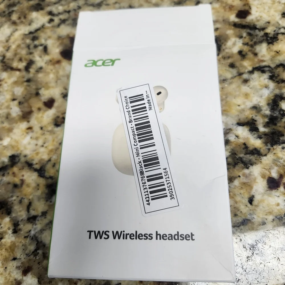 Acer Midnight Black True Wireless Earbuds